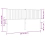 Kopfteil aus schwarzem Metall, 160 cm von vidaXL, Kopf- und Fußteile - Ref: Foro24-350899, Preis: 36,92 €, Rabatt: %
