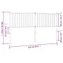 Kopfteil aus schwarzem Metall, 160 cm von vidaXL, Kopf- und Fußteile - Ref: Foro24-350899, Preis: 36,28 €, Rabatt: %