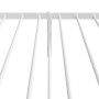 Bettgestell aus Metall mit weißem Kopfteil 75x190 cm von vidaXL, Betten und Lattenroste - Ref: Foro24-350921, Preis: 79,12 €,...