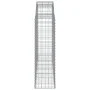 Cesta gaviones forma arco hierro galvanizado 200x50x140/160 cm de vidaXL, Maceteros y jardineras - Ref: Foro24-153497, Precio...