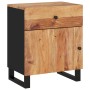 Mesita de noche madera acacia madera contrachapada 50x33x60 cm de vidaXL, Mesitas de noche - Ref: Foro24-350657, Precio: 96,9...
