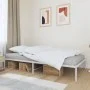 Bettgestell aus weißem Metall, 107 x 203 cm von vidaXL, Betten und Lattenroste - Ref: Foro24-350909, Preis: 67,92 €, Rabatt: %