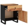 Mesita de noche madera acacia madera contrachapada 50x33x60 cm de vidaXL, Mesitas de noche - Ref: Foro24-350657, Precio: 96,9...
