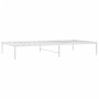 Bettgestell aus weißem Metall, 107 x 203 cm von vidaXL, Betten und Lattenroste - Ref: Foro24-350909, Preis: 69,07 €, Rabatt: %