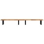 Estante de lavabo de pared acero y madera maciza de acacia