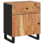 Mesita de noche madera acacia madera contrachapada 50x33x60 cm de vidaXL, Mesitas de noche - Ref: Foro24-350657, Precio: 96,9...