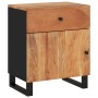 Mesita de noche madera acacia madera contrachapada 50x33x60 cm de vidaXL, Mesitas de noche - Ref: Foro24-350657, Precio: 96,9...