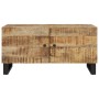 Couchtisch aus massivem Mangoholz und Sperrholz, 80 x 50 x 40 cm von vidaXL, Couchtisch - Ref: Foro24-350636, Preis: 75,33 €,...