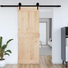 NARVIK solid pine wood door 85x210 cm by vidaXL, Doors - Ref: Foro24-154432, Price: 113,72 €, Discount: %