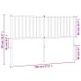 Cabecero de metal blanco 140 cm de vidaXL, Cabeceros y pies de cama - Ref: Foro24-350964, Precio: 32,94 €, Descuento: %