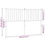 Kopfteil aus weißem Metall, 140 cm von vidaXL, Kopf- und Fußteile - Ref: Foro24-350964, Preis: 32,37 €, Rabatt: %