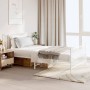 Estructura cama metal con cabecero y pie cama blanca 107x203 cm de vidaXL, Camas y somieres - Ref: Foro24-350945, Precio: 85,...
