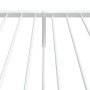 Metal bed frame with headboard and footboard white 107x203 cm by vidaXL, Beds and slatted bases - Ref: Foro24-350945, Price: ...