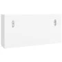 Armario para llaves blanco contrachapada y acero 40x8,5x20 cm de vidaXL, Taquillas y armarios de almacenamiento - Ref: Foro24...