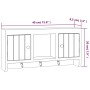 Schlüsselschrank aus weißem Sperrholz und Stahl, 40 x 8,5 x 20 cm von vidaXL, Schließfächer und Lagerschränke - Ref: Foro24-3...