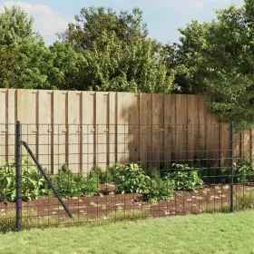 Wire fence with anchor spikes anthracite gray 1x10 m by vidaXL, fence panels - Ref: Foro24-154273, Price: 93,59 €, Discount: %