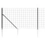 Drahtzaun mit Ankerspitzen anthrazitgrau 1x10 m von vidaXL, Zaunpaneele - Ref: Foro24-154273, Preis: 93,59 €, Rabatt: %