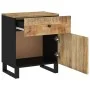 Mango plywood wood nightstand 50x33x60 cm by vidaXL, Nightstands - Ref: Foro24-350656, Price: 86,31 €, Discount: %