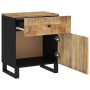Mesita de noche madera mango madera contrachapada 50x33x60 cm de vidaXL, Mesitas de noche - Ref: Foro24-350656, Precio: 81,18...