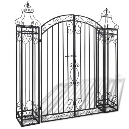Dekoratives Gartenportal aus Schmiedeeisen 122x20,5x134 cm von vidaXL, Gartentore - Ref: Foro24-40905, Preis: 188,65 €, Rabat...