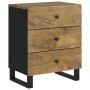 Mesita de noche madera mango madera contrachapada 50x33x62 cm de vidaXL, Mesitas de noche - Ref: Foro24-350663, Precio: 160,7...