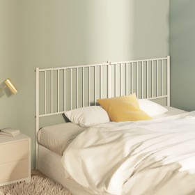 Cabecero de metal blanco 160 cm de vidaXL, Cabeceros y pies de cama - Ref: Foro24-350966, Precio: 34,40 €, Descuento: %