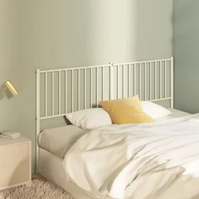 White metal headboard 160 cm by vidaXL, Headboards and footboards - Ref: Foro24-350966, Price: 33,86 €, Discount: %