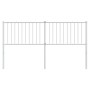 Kopfteil aus weißem Metall, 160 cm von vidaXL, Kopf- und Fußteile - Ref: Foro24-350966, Preis: 34,40 €, Rabatt: %