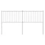 White metal headboard 160 cm by vidaXL, Headboards and footboards - Ref: Foro24-350966, Price: 33,86 €, Discount: %