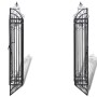 Puerta de jardín decorativa de hierro forjado 122x20,5x134 cm de vidaXL, Puertas de jardín - Ref: Foro24-40905, Precio: 188,19 €