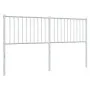 White metal headboard 160 cm by vidaXL, Headboards and footboards - Ref: Foro24-350966, Price: 33,86 €, Discount: %