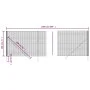 Near anthracite grey galvanized steel wire 1.8x10 m by vidaXL, fence panels - Ref: Foro24-154197, Price: 112,03 €, Discount: %