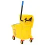 Mop bucket with wringer and wheels PP yellow 36 L by vidaXL, Maintenance carts and caddies - Ref: Foro24-154461, Price: 74,85...
