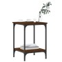 Engineered wood brown oak coffee table 40x40x55 cm by vidaXL, Coffee table - Ref: Foro24-832827, Price: 34,94 €, Discount: %