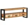 Solid acacia wood TV cabinet 120x30x45 cm by vidaXL, TV Furniture - Ref: Foro24-351670, Price: 241,53 €, Discount: %