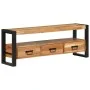 Solid acacia wood TV cabinet 120x30x45 cm by vidaXL, TV Furniture - Ref: Foro24-351670, Price: 241,53 €, Discount: %