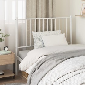 White metal headboard 100 cm by vidaXL, Headboards and footboards - Ref: Foro24-350960, Price: 24,62 €, Discount: %