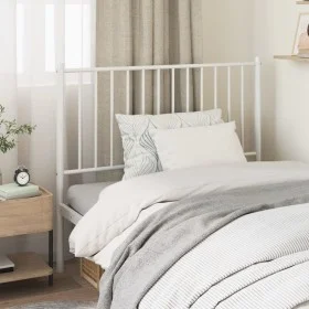 White metal headboard 100 cm by vidaXL, Headboards and footboards - Ref: Foro24-350960, Price: 24,24 €, Discount: %