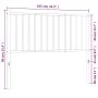 White metal headboard 100 cm by vidaXL, Headboards and footboards - Ref: Foro24-350960, Price: 24,24 €, Discount: %