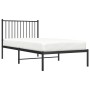 Estructura de cama con cabecero metal negro 90x190 cm de vidaXL, Camas y somieres - Ref: Foro24-350856, Precio: 62,47 €, Desc...
