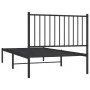 Bettgestell mit schwarzem Metallkopfteil 90x190 cm von vidaXL, Betten und Lattenroste - Ref: Foro24-350856, Preis: 64,09 €, R...