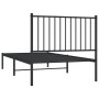 Estructura de cama con cabecero metal negro 90x190 cm de vidaXL, Camas y somieres - Ref: Foro24-350856, Precio: 62,47 €, Desc...
