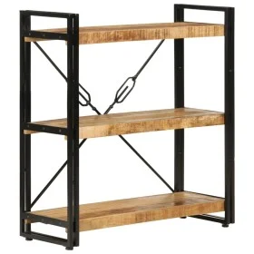 3-height iron and solid mango wood shelf 77x30x80cm by vidaXL, Bookcases and shelves - Ref: Foro24-351106, Price: 134,76 €, D...