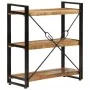 3-height iron and solid mango wood shelf 77x30x80cm by vidaXL, Bookcases and shelves - Ref: Foro24-351106, Price: 134,76 €, D...