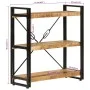 3-height iron and solid mango wood shelf 77x30x80cm by vidaXL, Bookcases and shelves - Ref: Foro24-351106, Price: 134,76 €, D...