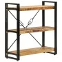 3-height iron and solid mango wood shelf 77x30x80cm by vidaXL, Bookcases and shelves - Ref: Foro24-351106, Price: 134,76 €, D...
