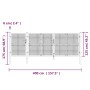 Garden mesh door anthracite galvanized steel 400x175cm by vidaXL, garden gates - Ref: Foro24-154546, Price: 472,38 €, Discoun...