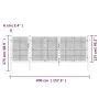 Gartengittertür aus anthrazitfarbenem, verzinktem Stahl, 400 x 175 cm von vidaXL, Gartentore - Ref: Foro24-154546, Preis: 463...