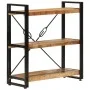 3-height iron and solid mango wood shelf 77x30x80cm by vidaXL, Bookcases and shelves - Ref: Foro24-351106, Price: 134,76 €, D...