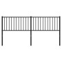Kopfteil aus schwarzem Metall, 180 cm von vidaXL, Kopf- und Fußteile - Ref: Foro24-350900, Preis: 36,38 €, Rabatt: %